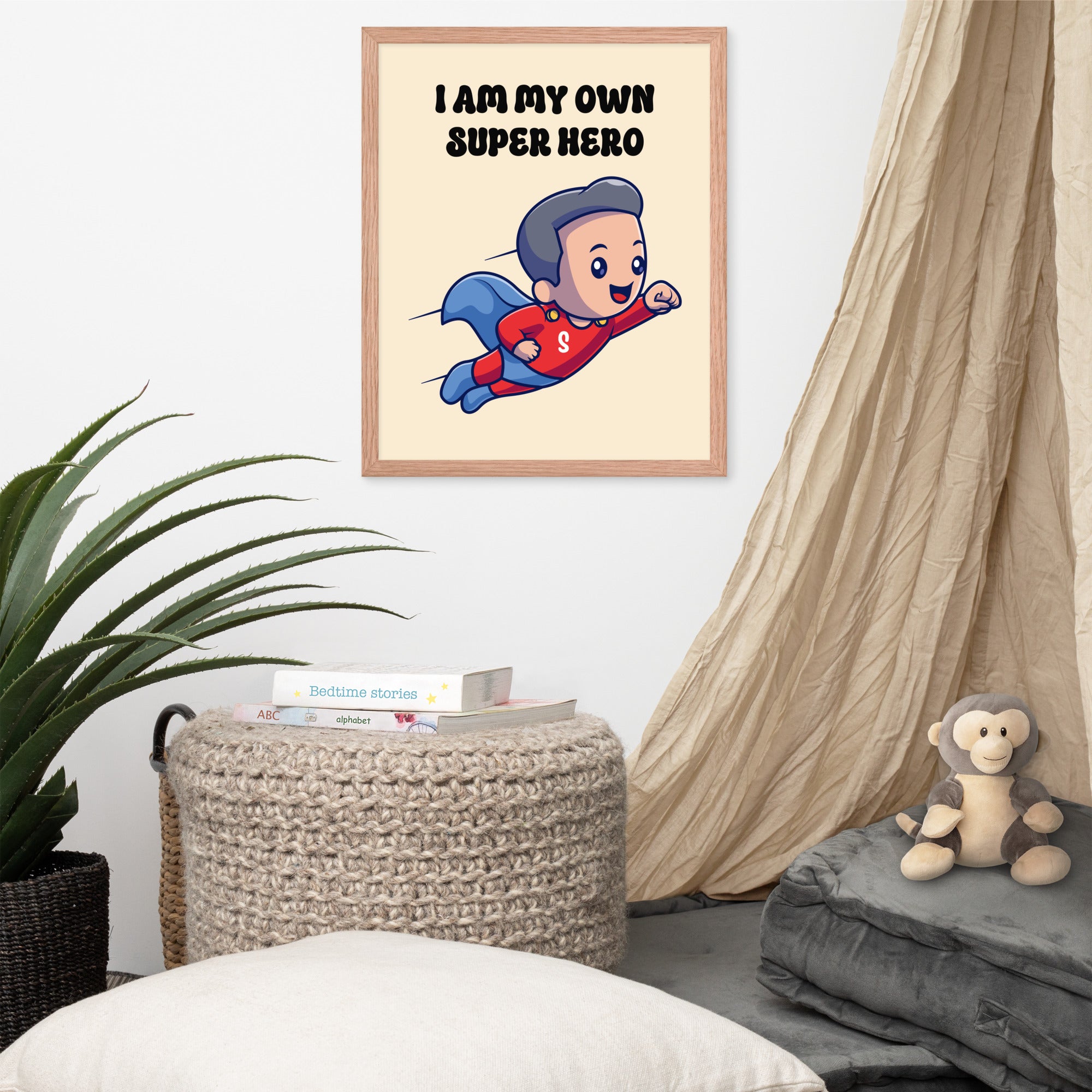 I Am My Own Super Hero Framed Poster